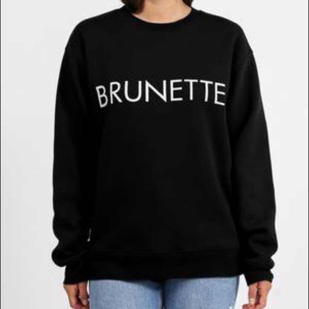 - - 🦊Classic BRUNETTE the label Crew Sweater (L/XL)